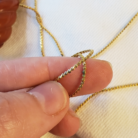 Vintage Crown Trifari Long Necklace Spiral Shell Shape brown pendant - Picture 3 of 8